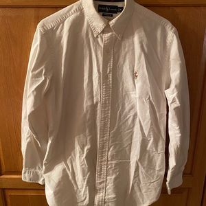 Ralph Lauren Classic Fit white polo dress shirt